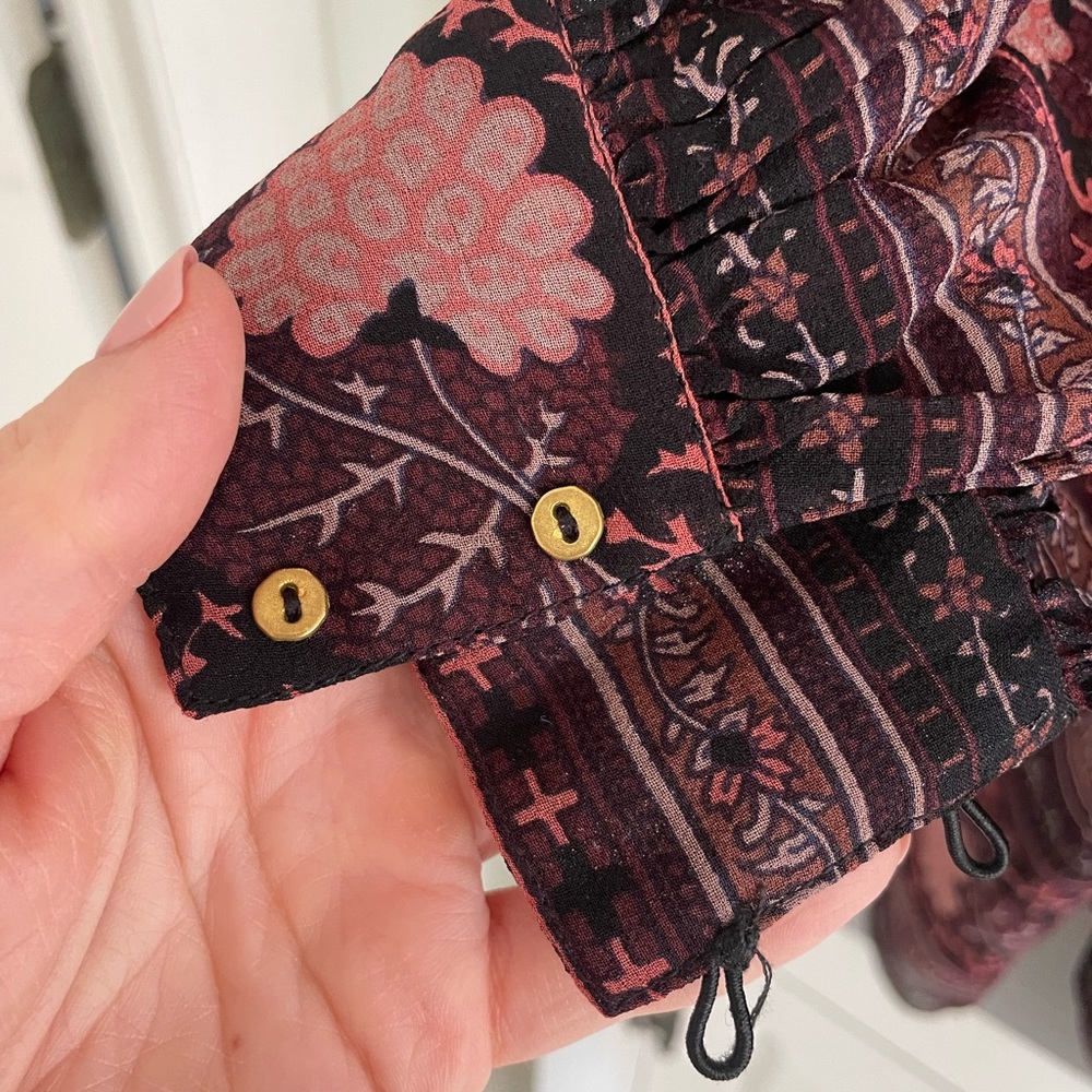 Ulla Johnson Silk Aida Dress in Dark Floral - Picture 10 of 12